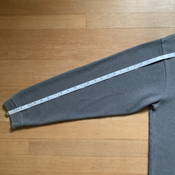 Gap Brand- Classic Men’s Long Slv Polo Shirt- Gray- Size XL Late 90s Early 2000 - Picture 9 of 11